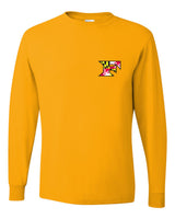 Five Star Gildan/Jerzee 50/50 LS T-Shirt - Maryland Chest Logo - YOUTH