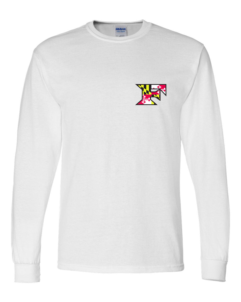 Five Star Gildan/Jerzee 50/50 LS T-Shirt - Maryland Chest Logo - YOUTH