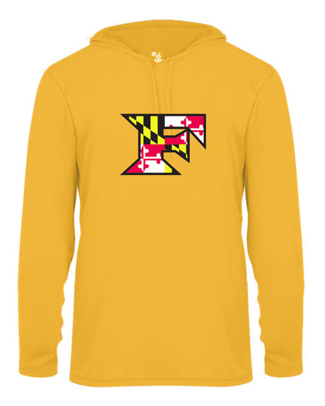 Five Star Badger Dri-Fit LS Hooded Shirt - Maryland - WOMEN