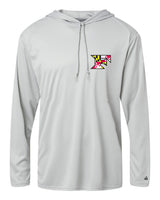 Five Star Badger Dri-Fit LS Hooded Shirt - Maryland - WOMEN
