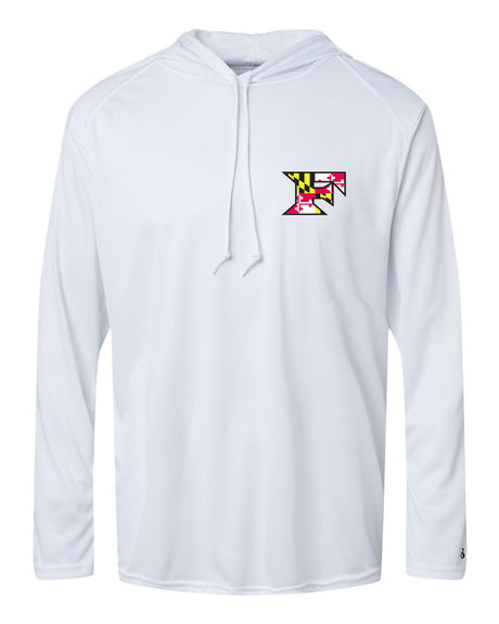 Five Star Badger Dri-Fit LS Hooded Shirt - Maryland - WOMEN