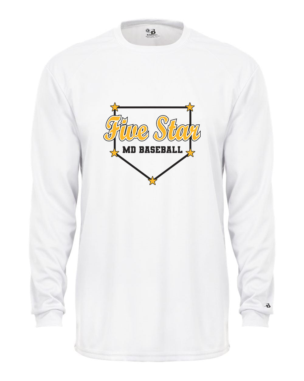Five Star Badger Dri-Fit LS T-Shirt - Home Plate - WOMEN