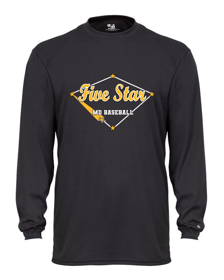 Five Star Gildan/Jerzee 50/50 LS T-Shirt - Home Run