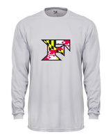Five Star Badger Dri-Fit LS T-Shirt - Maryland Larger Logo - YOUTH