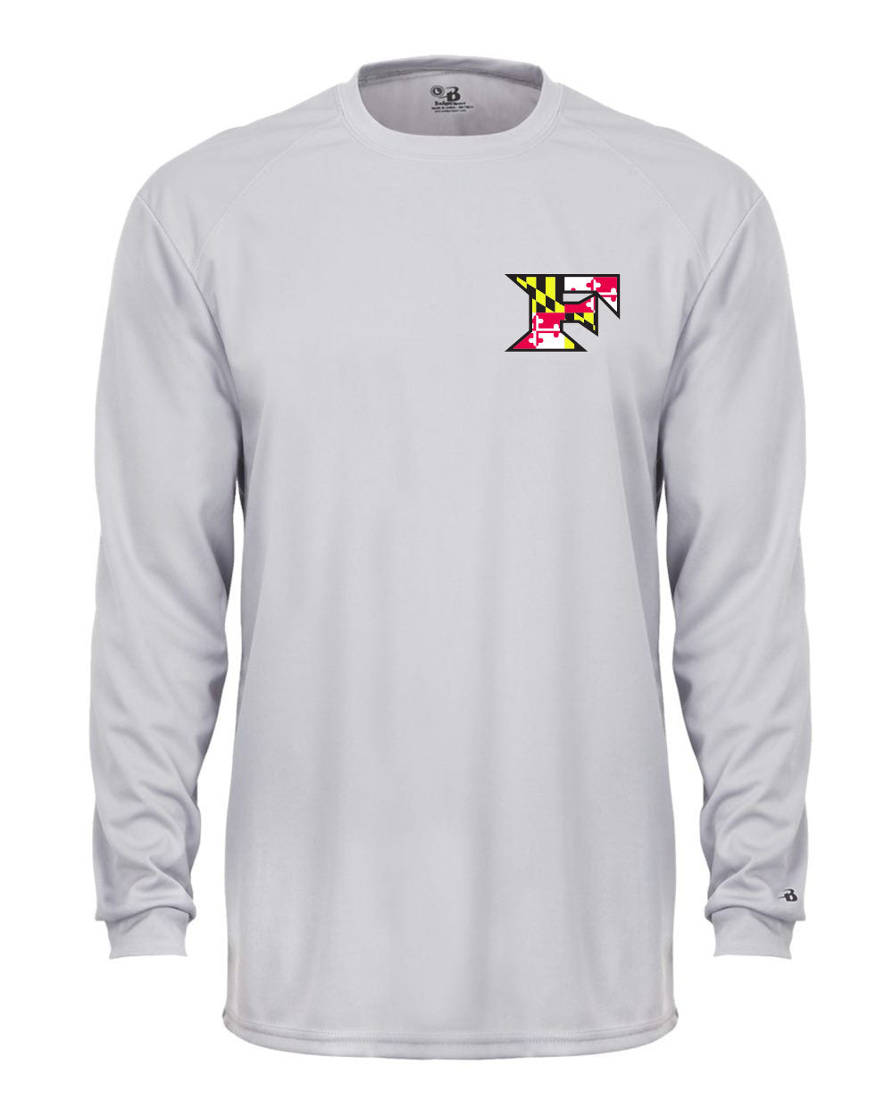 Five Star Badger Dri-Fit LS T-Shirt - Maryland Chest Logo