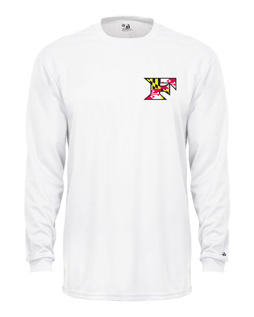 Five Star Badger Dri-Fit LS T-Shirt - Maryland Chest Logo