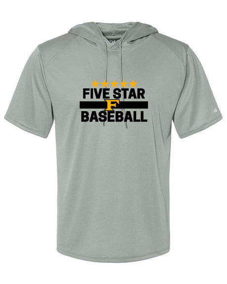 Five Star Badger Dri-Fit SS Hooded Shirt - Five Star