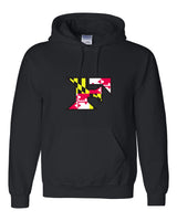 Five Star Gildan/Jerzee 50/50  Hoodie - Maryland Larger Logo - YOUTH