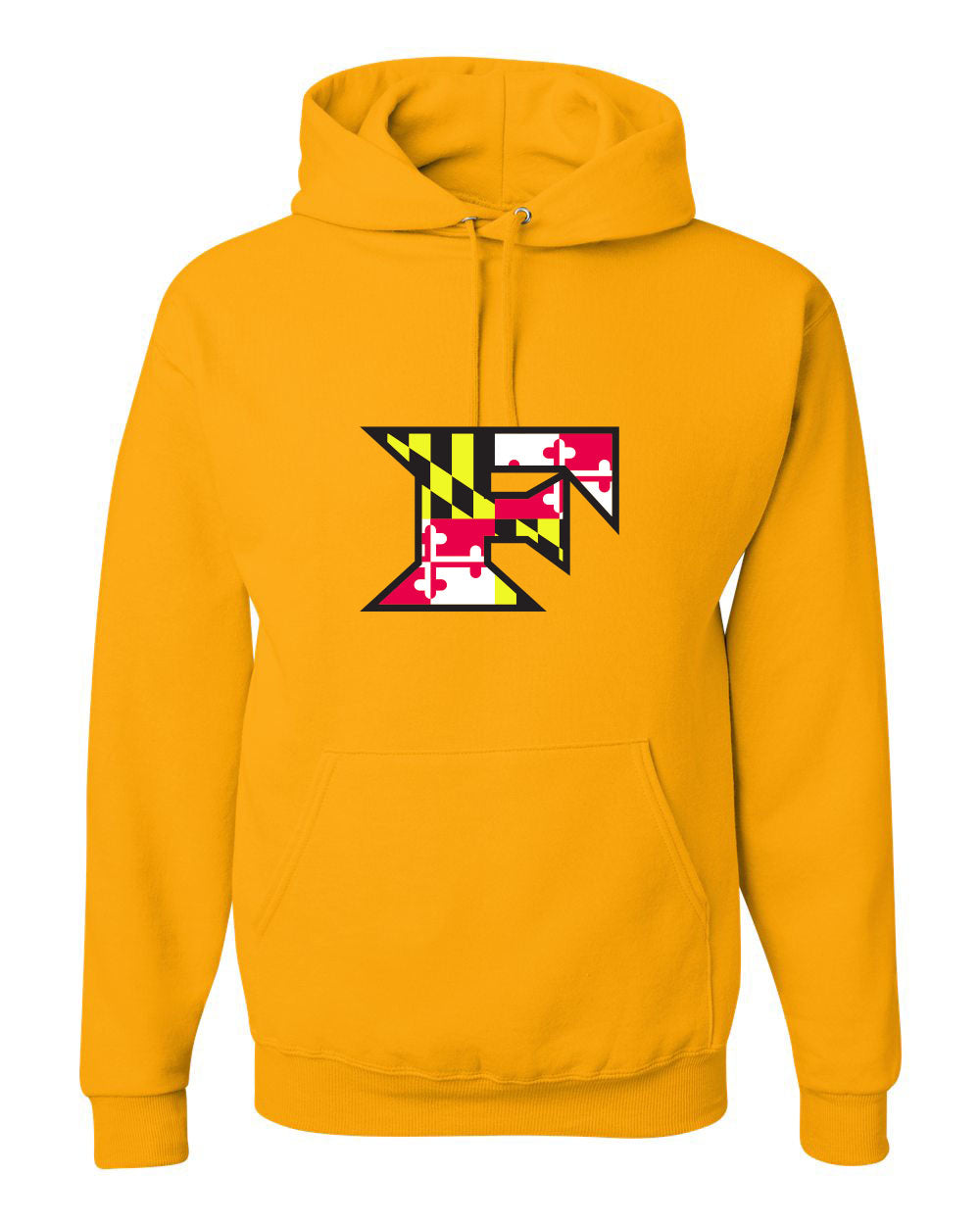 Five Star Gildan/Jerzee 50/50  Hoodie - Maryland Larger Logo - YOUTH