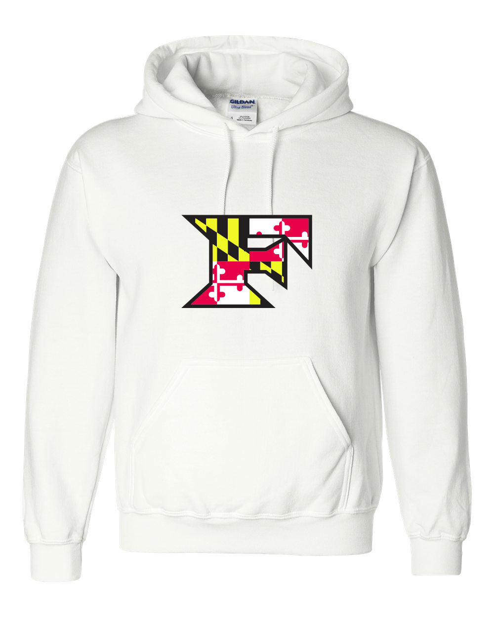 Five Star Gildan/Jerzee 50/50  Hoodie - Maryland Larger Logo - YOUTH