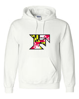 Five Star Gildan/Jerzee 50/50  Hoodie - Maryland Larger Logo - YOUTH