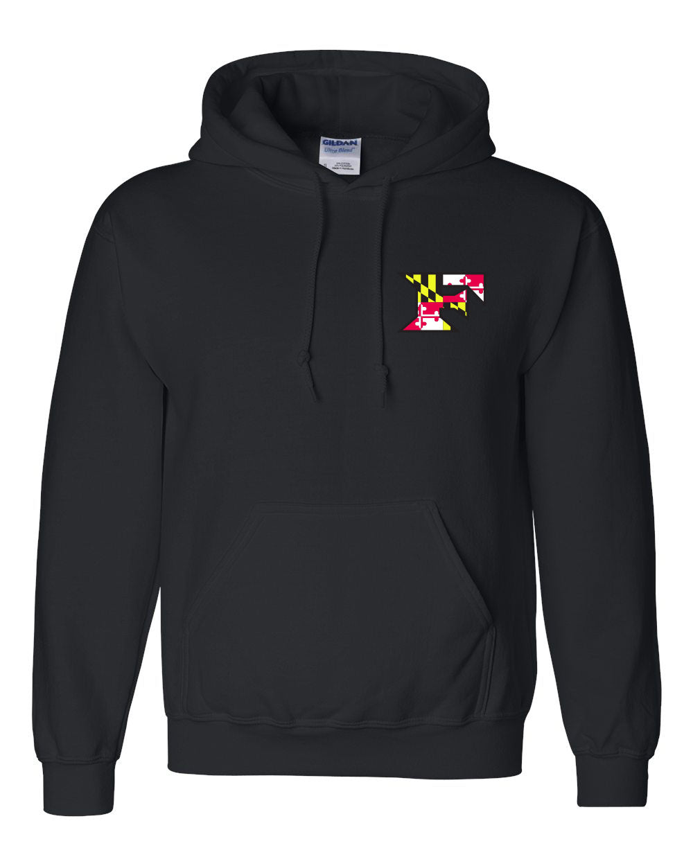 Five Star Gildan/Jerzee 50/50 Hoodie - Maryland Chest Logo