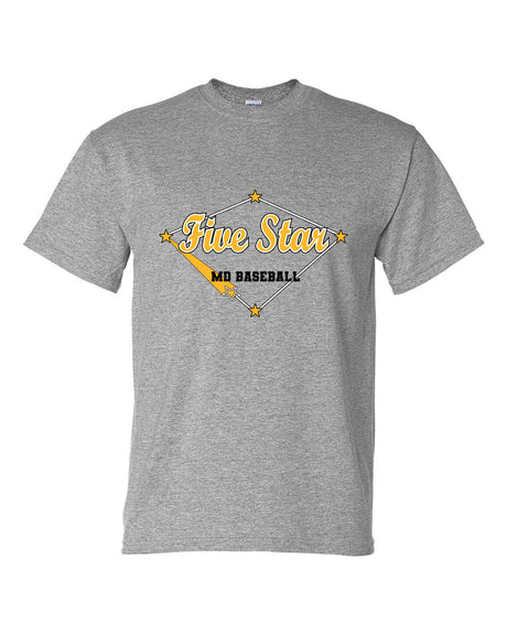 Five Star Gildan/Jerzee 50/50 SS T-Shirt - Home Run