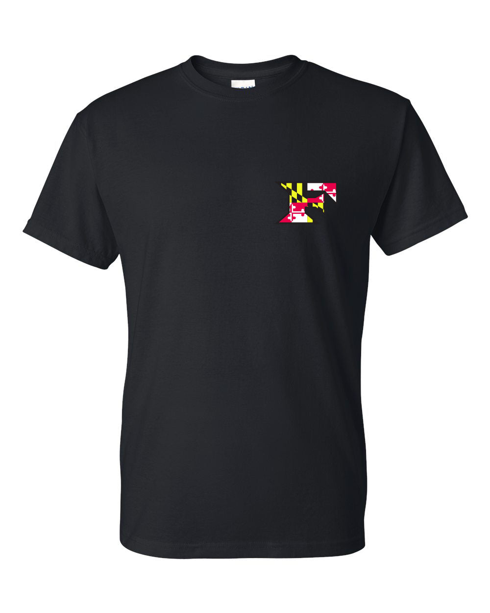 Five Star Gildan/Jerzee 50/50 SS T-Shirt - Maryland Chest Logo