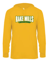 Great Mills Baseball Long Sleeve HOODED  Badger Dri Fit Shirt - RAKE MILLS