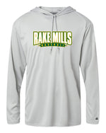 Load image into Gallery viewer, Great Mills Baseball Long Sleeve HOODED  Badger Dri Fit Shirt - RAKE MILLS
