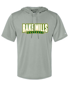 Great Mills Baseball Short Sleeve HOODED Badger Dri Fit T shirt - RAKE MILLS
