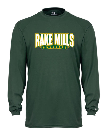 Great Mills Baseball Long Sleeve  Badger Dri Fit Shirt - RAKE MILLS