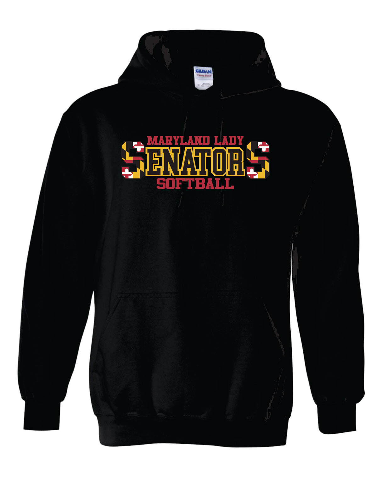 Lady Senators Gildan/Jerzee 50/50 Hoodie Double  S Logo