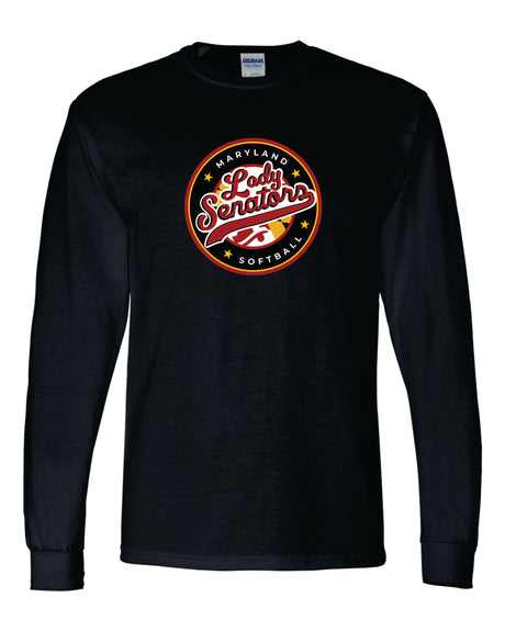 Lady Senators Long Sleeve T-Shirt 50/50 Blend-Circle Logo