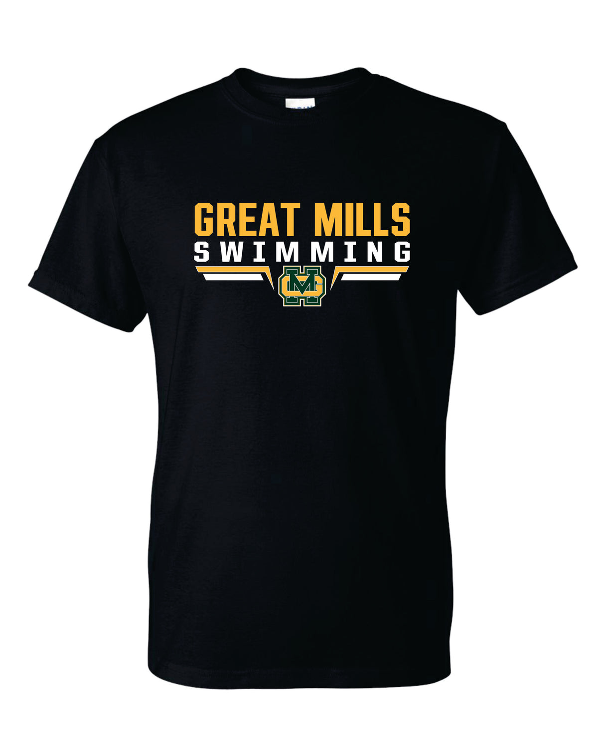 Great Mills Swimming Short Sleeve T-Shirt 50/50 Blend