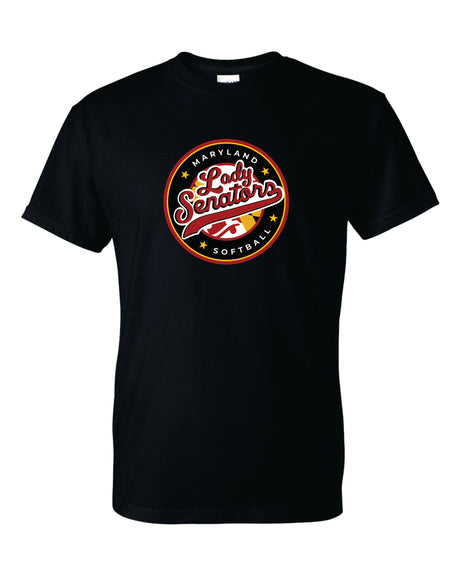 Lady Senators Short Sleeve T-Shirt 50/50 Blend-Circle Logo