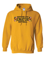 Lady Senators Gildan/Jerzee 50/50 Hoodie Double  S Logo