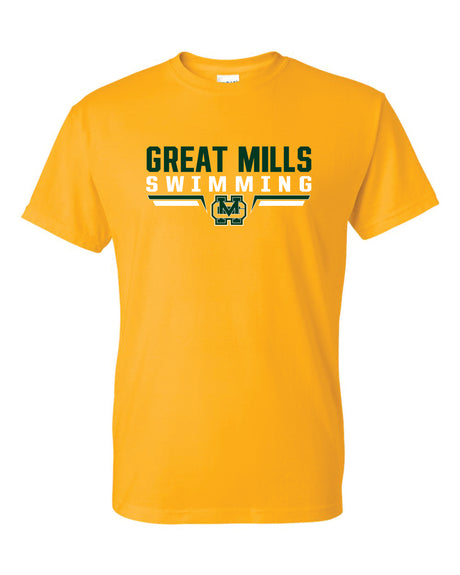 Great Mills Swimming Short Sleeve T-Shirt 50/50 Blend