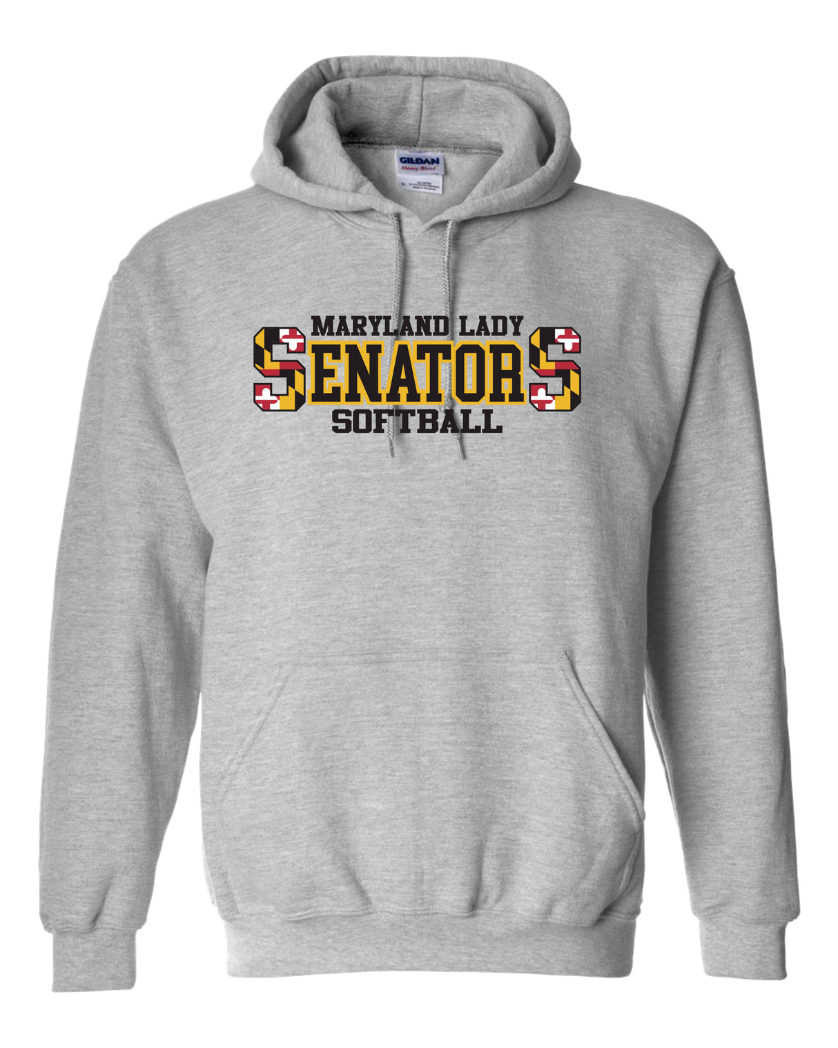 Lady Senators Gildan/Jerzee 50/50 Hoodie Double  S Logo