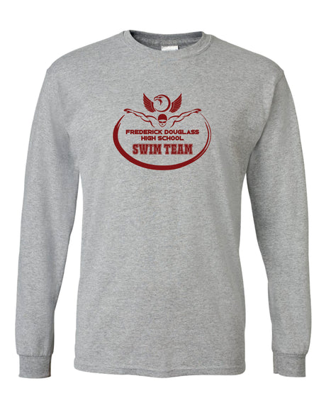 Douglass Swimming 50/50 Long Sleeve T-Shirts