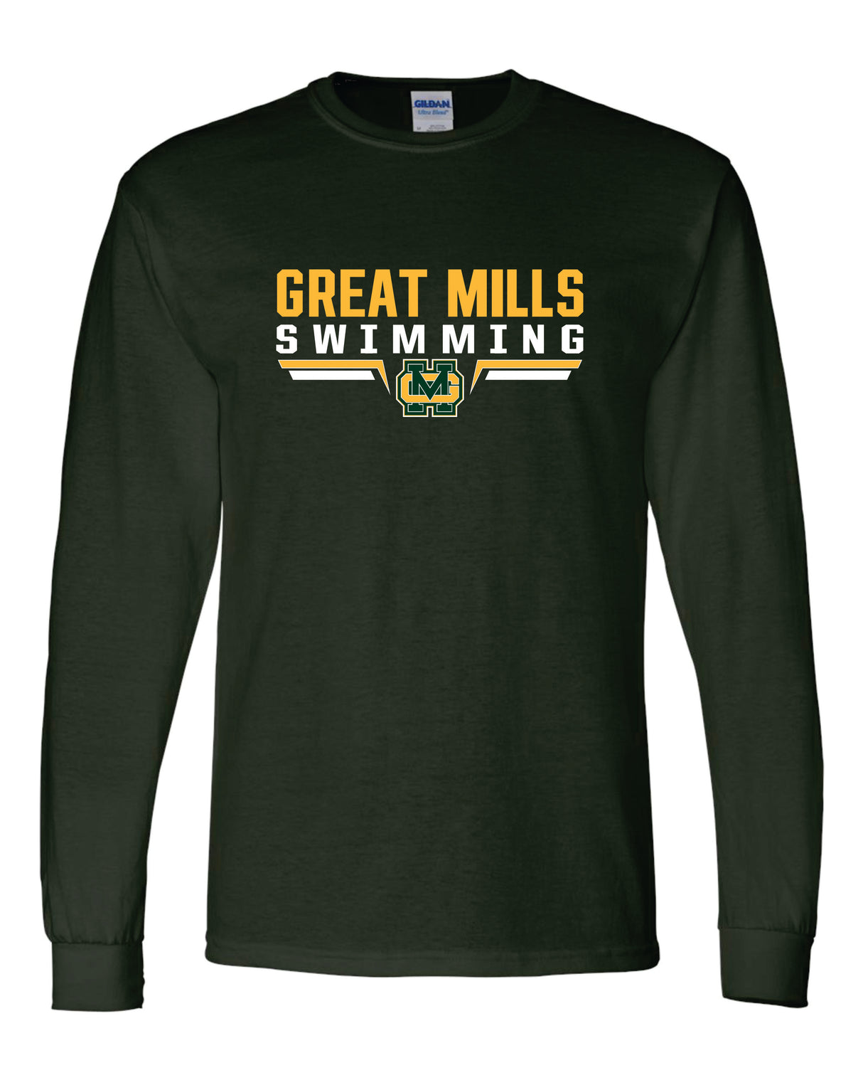 Great Mills Swimming  50/50 Long Sleeve T-Shirts