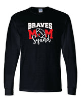 Mechanicsville Braves 50/50 Long Sleeve T-Shirts-FOOTBALL MOM SQUAD