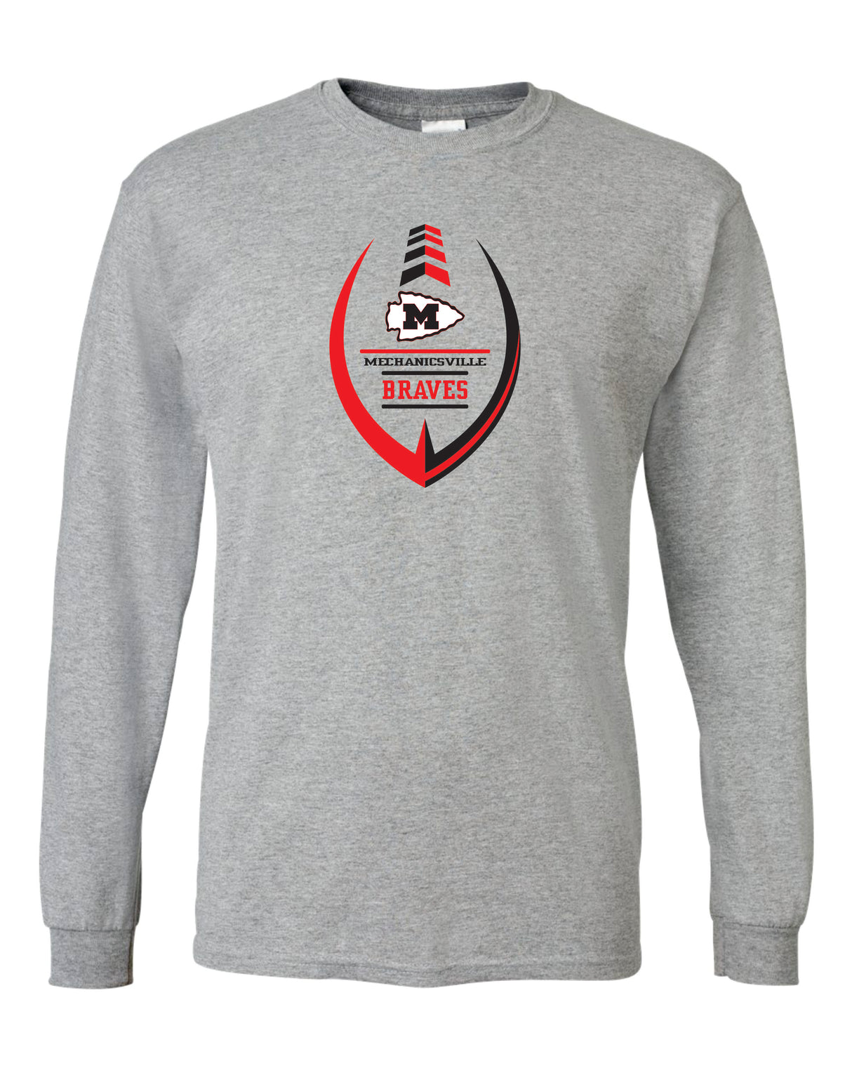 Mechanicsville Braves 50/50 Long Sleeve T-Shirts