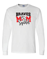 Mechanicsville Braves 50/50 Long Sleeve T-Shirts-FOOTBALL MOM SQUAD