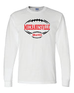 Load image into Gallery viewer, Mechanicsville Braves 50/50 Long Sleeve T-Shirts-YOUTH
