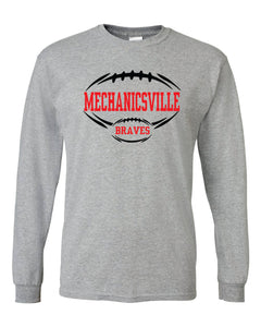 Mechanicsville Braves 50/50 Long Sleeve T-Shirts-YOUTH