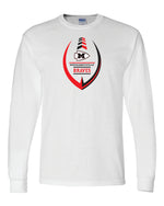 Load image into Gallery viewer, Mechanicsville Braves 50/50 Long Sleeve T-Shirts-YOUTH
