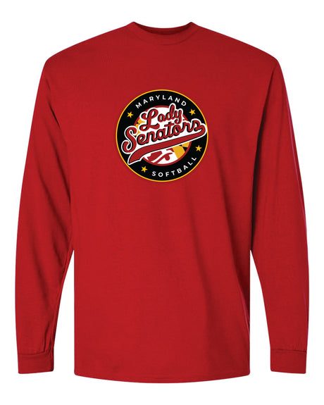 Lady Senators Long Sleeve T-Shirt 50/50 Blend-Circle Logo