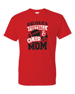 Mechanicsville Braves Short Sleeve T-Shirt 50/50 Blend-FOOTBALL AND CHEER MOM