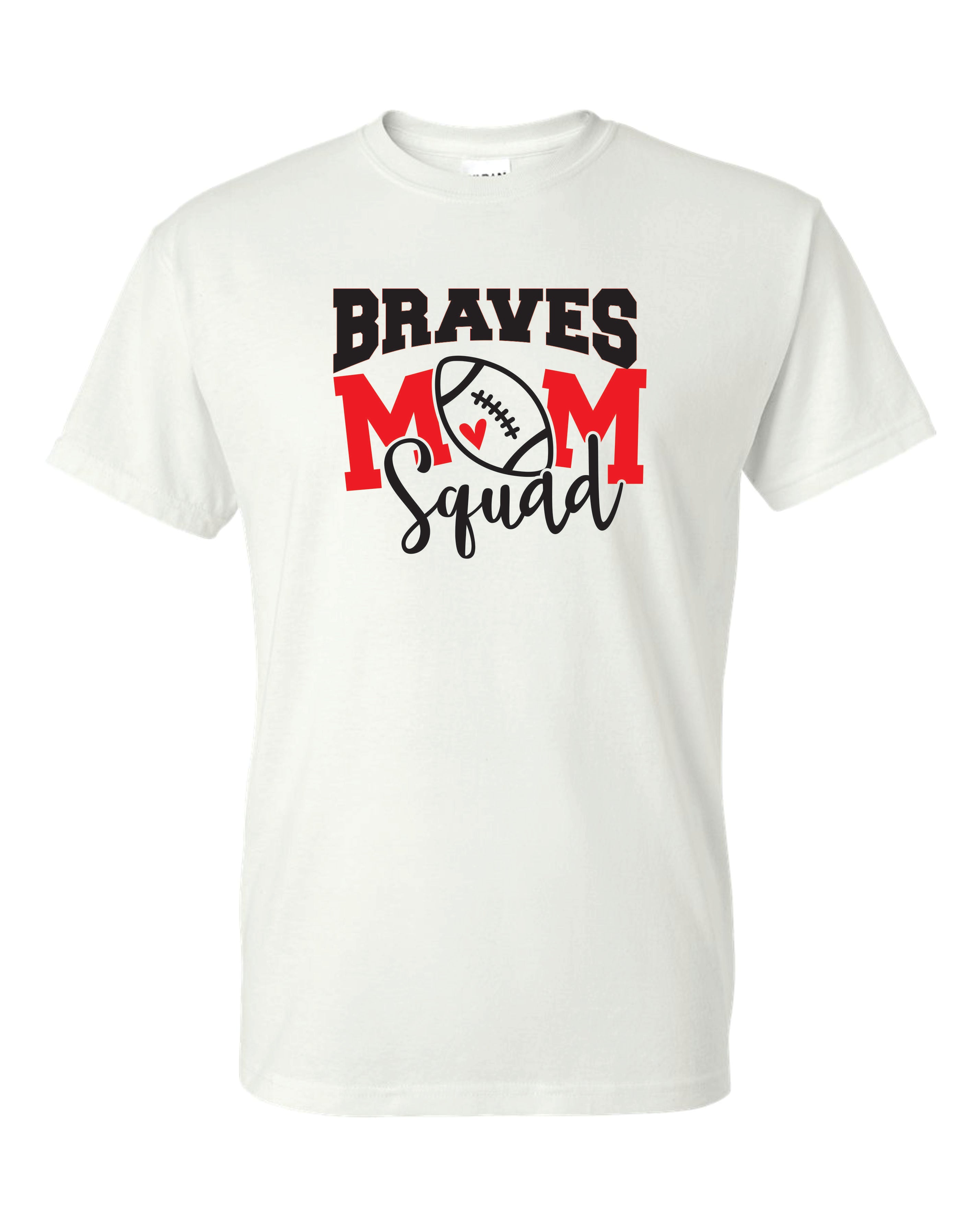 Mechanicsville Braves Short Sleeve T-Shirt 50/50 Blend-FOOTBALL MOM SQUAD