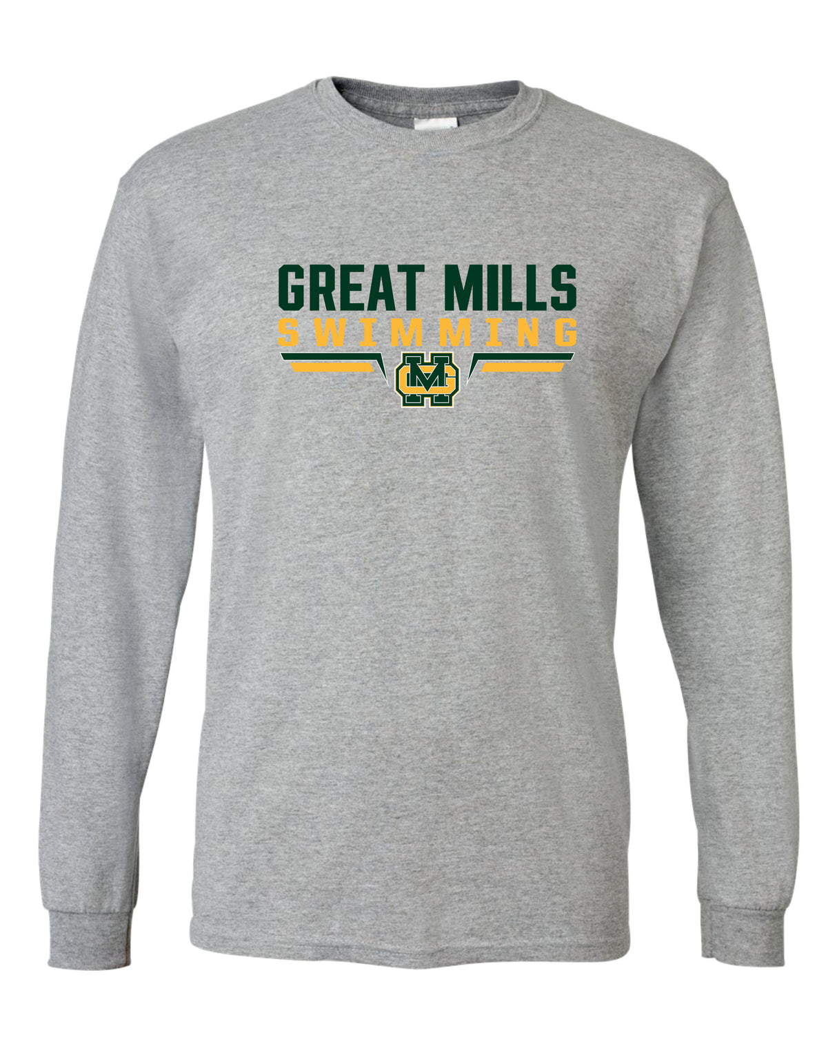 Great Mills Swimming  50/50 Long Sleeve T-Shirts