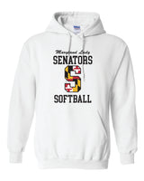 Lady Senators Gildan/Jerzee 50/50 Hoodie Big S Logo YOUTH