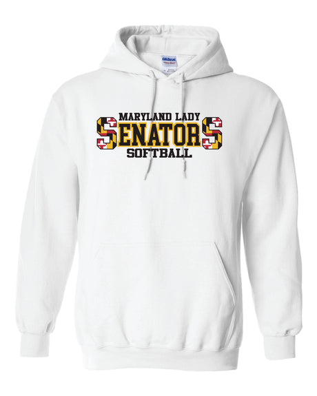 Lady Senators Gildan/Jerzee 50/50 Hoodie Double  S Logo