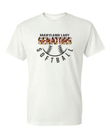 Lady Senators Short Sleeve T-Shirt 50/50 Blend-Half Ball Logo YOUTH