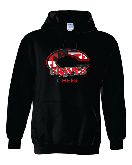 Chopticon Braves Cheer Gildan/Jerzee 50/50 Hoodie MD Flag C