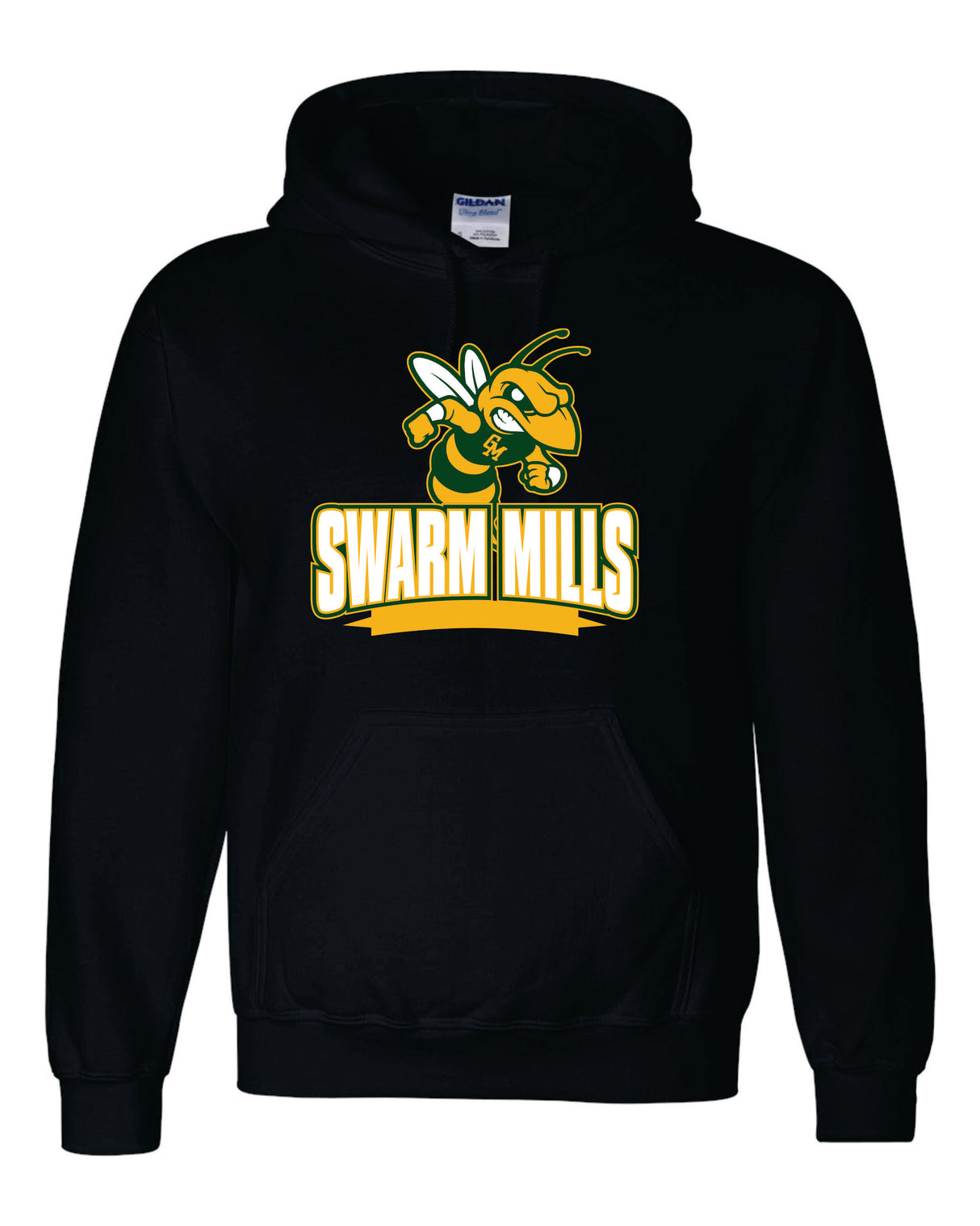 Great Mills Football Gildan/Jerzee 50/50 Hoodie - Swarm Mills