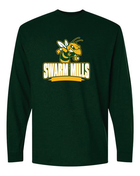 Great Mills Football   50/50 Long Sleeve T-Shirts - Swarm Mills