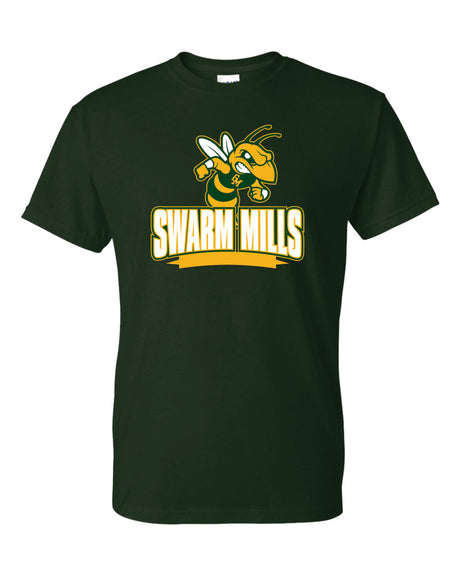 Great Mills Football Short Sleeve T-Shirt 50/50 Blend - Swarm Mills
