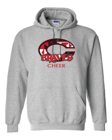 Chopticon Braves Cheer Gildan/Jerzee 50/50 Hoodie MD Flag C