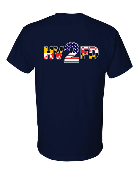 HVFD Short Sleeve Navy T-Shirt 50/50 Blend